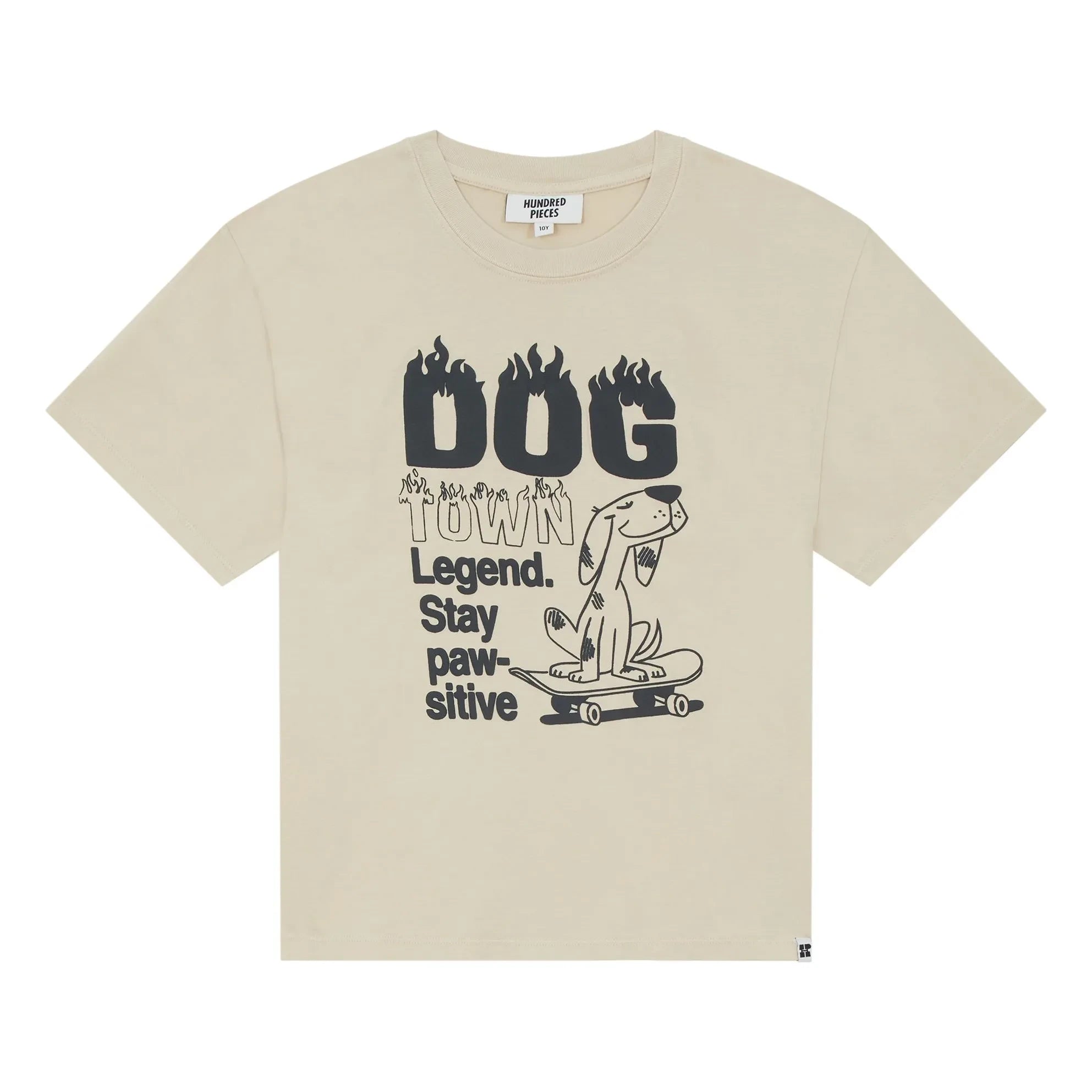 Hundred Pieces - Camiseta de algodón orgánico Finn | Beige