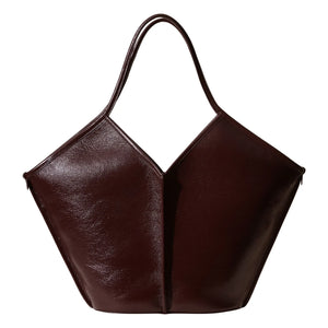 Hereu - Calella Bolso de Cuero Envejecido | Burdeos