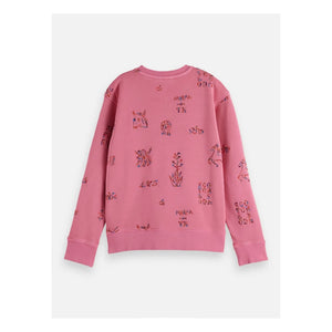 Scotch & Soda - Sudadera bordada con caballos | Rosa