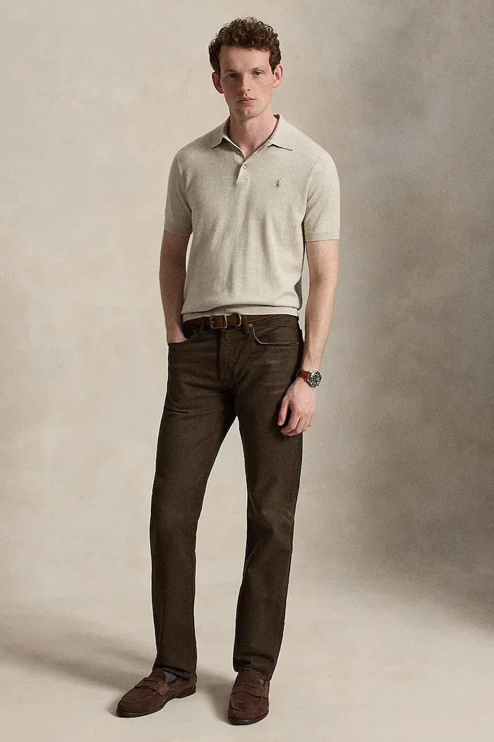Suelto de Algodón de Manga Corta para Hombre Polo Ralph Lauren