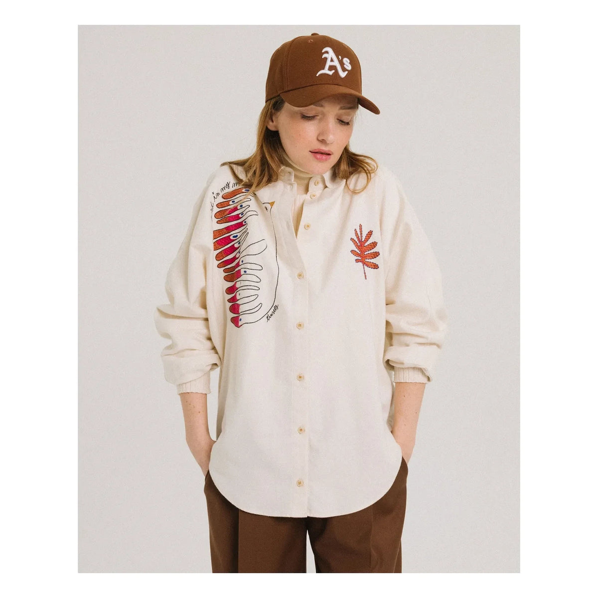 Tinsels - Camisa de algodón Faune | Crudo
