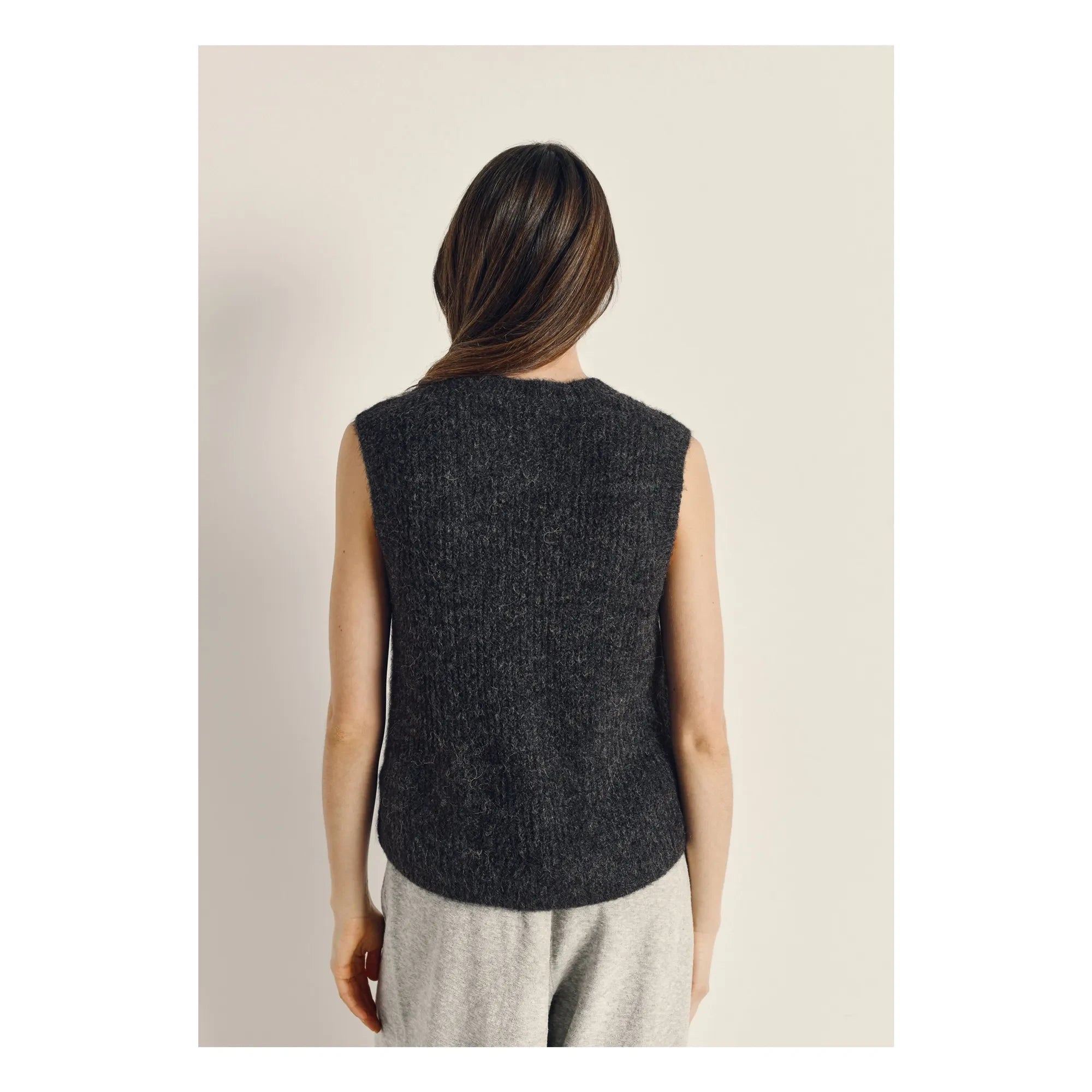 American Vintage - Cárdigan East Laine | Gris carbón