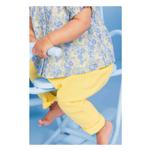 Bonton - Pantalones de Gasa de Algodón Laos | Amarillo