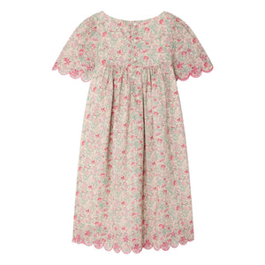 Bonpoint - Vestido con volantes de algodón orgánico Lysiane Fleurie | Rosa