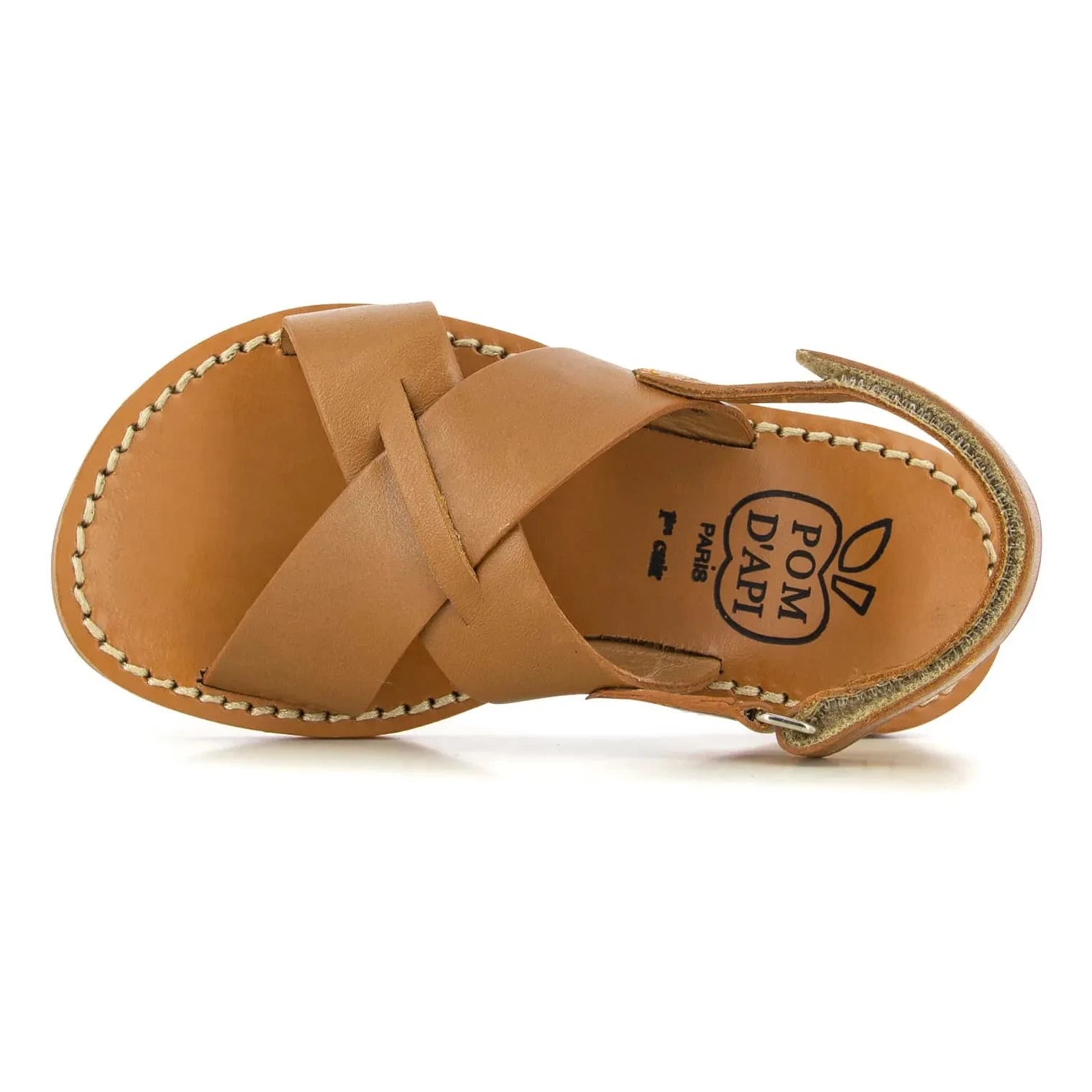 Pom d'Api - Sandalias de tiras Stitch | Marrón