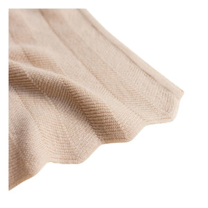 Manta de Lana Merino Hvid - Freddie | Beige