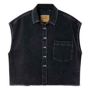 American Vintage - Yopday-B Chaqueta sin mangas de algodón | Negro