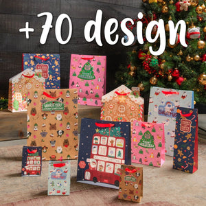 Legami - Bolsa de Regalo de Ventana de Navidad - Mediana