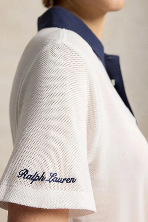 Polo de algodón con cuello para mujer Polo Ralph Lauren Wimbledon