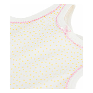 Petit Bateau - Pijama de lunares | Blanco