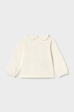 Blusa de manga larga de algodón y elastano Mayoral para niños