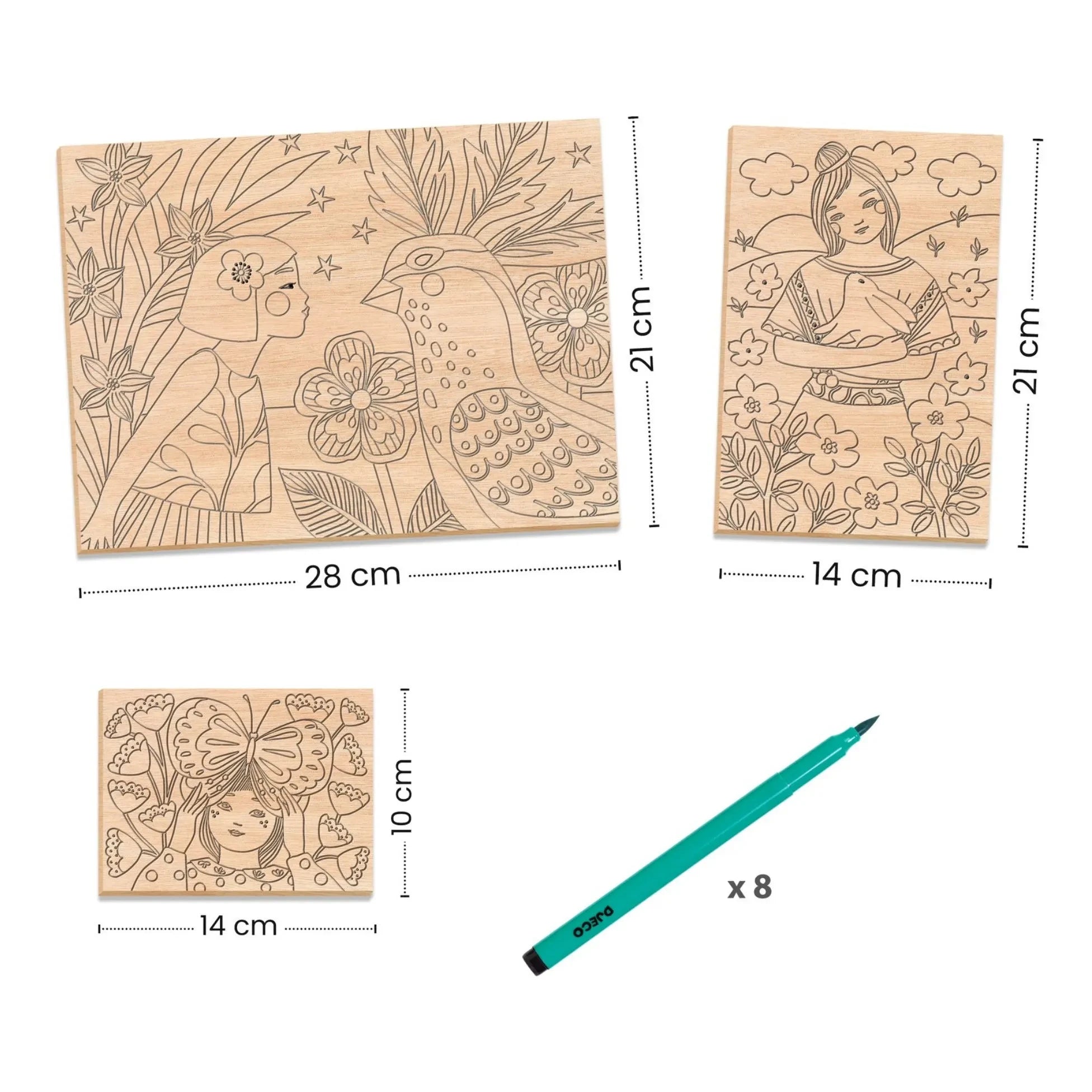 Djeco - Sweet Girls Para colorear
