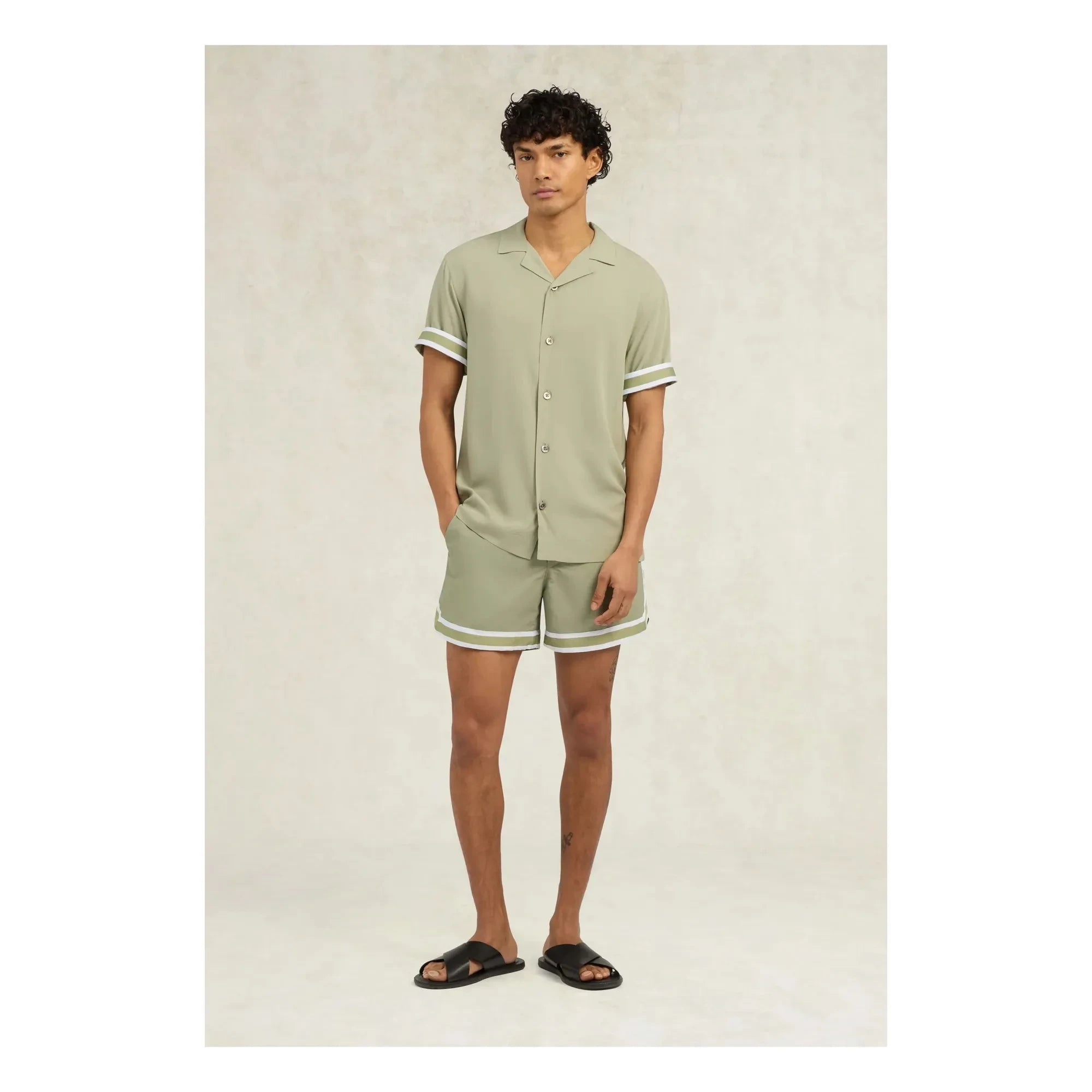 Ché Studios - Bañador Baller | Beige - Verde