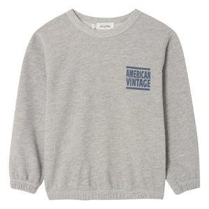 American Vintage - Sudadera Zofbay | Gris jaspeado
