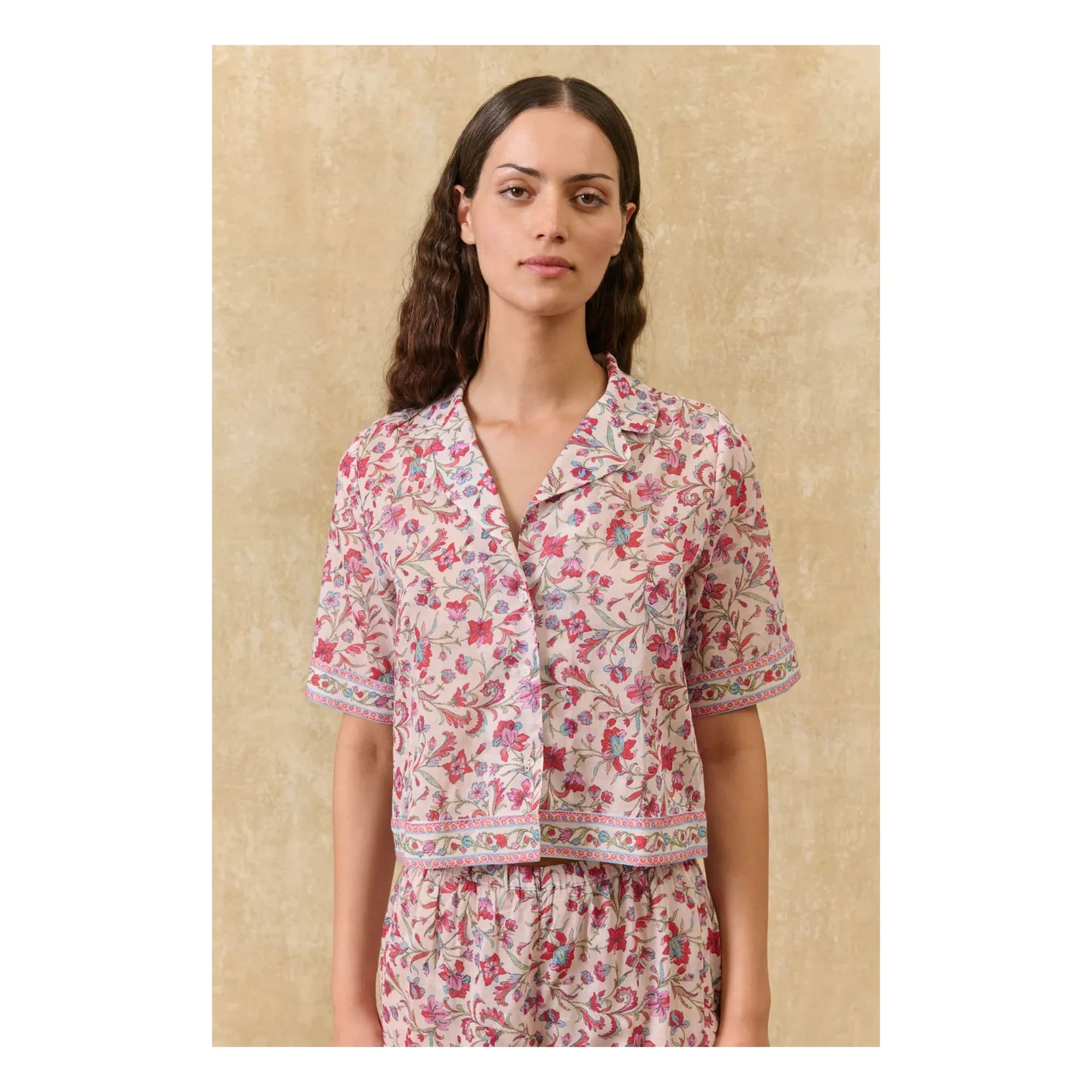 Louise Misha - Pijama Louka de algodón orgánico | Rosa