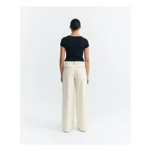 Thinking Mu - Pantalón Hedda de algodón orgánico | Crudo