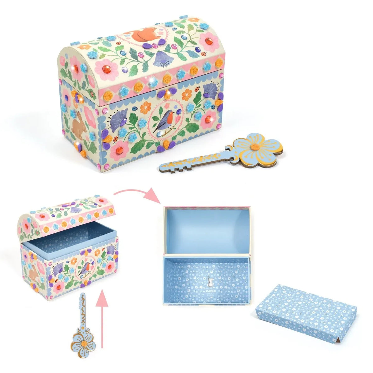 Djeco - Caja decorativa "Precious Treasures"