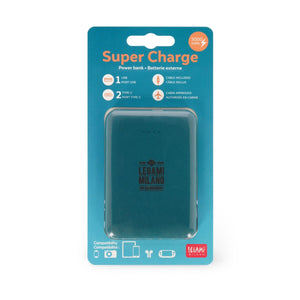 Legami - Portable Power Bank Petrol Blue - My Süper Power
