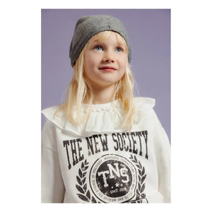 La nueva sociedad - Sudadera Beyaz Row Peter Pan Yaka