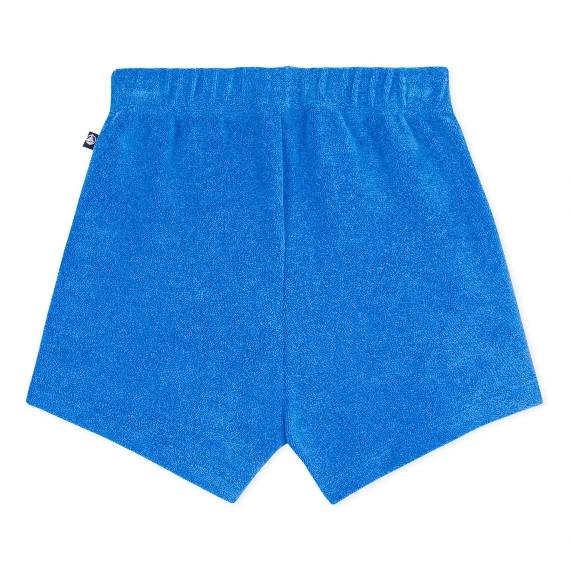 Petit Bateau - Pantalones cortos de felpa lisos | Azul real