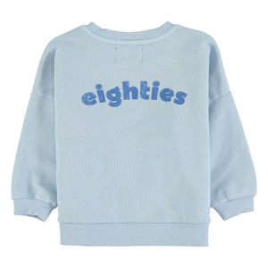 Piupiuchick - Sudadera de algodón orgánico Eighties | Azul claro