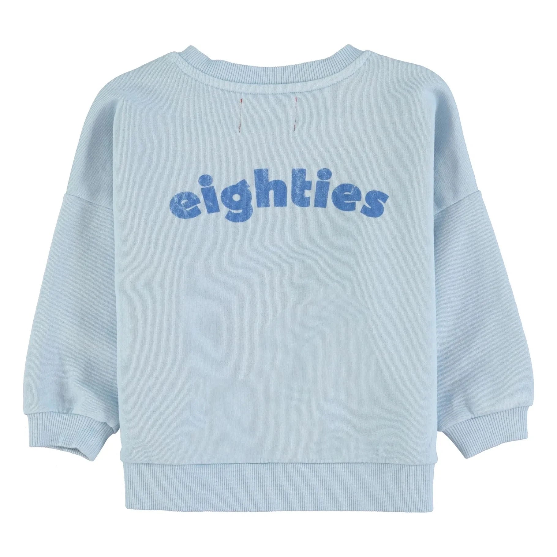 Piupiuchick - Sudadera de algodón orgánico Eighties | Azul claro