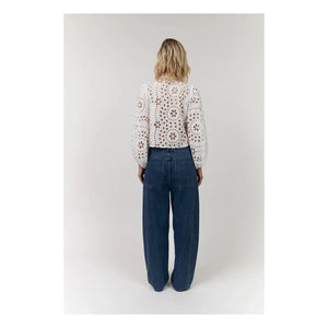 Lollys Laundry - Camisa de algodón Remy | Blanco