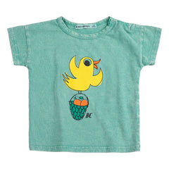 Bobo Choses - Camiseta Bird Sin Lavar Algodón Orgánico | Verde