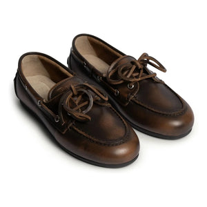Posa - Zapatos náuticos de piel | Marrones