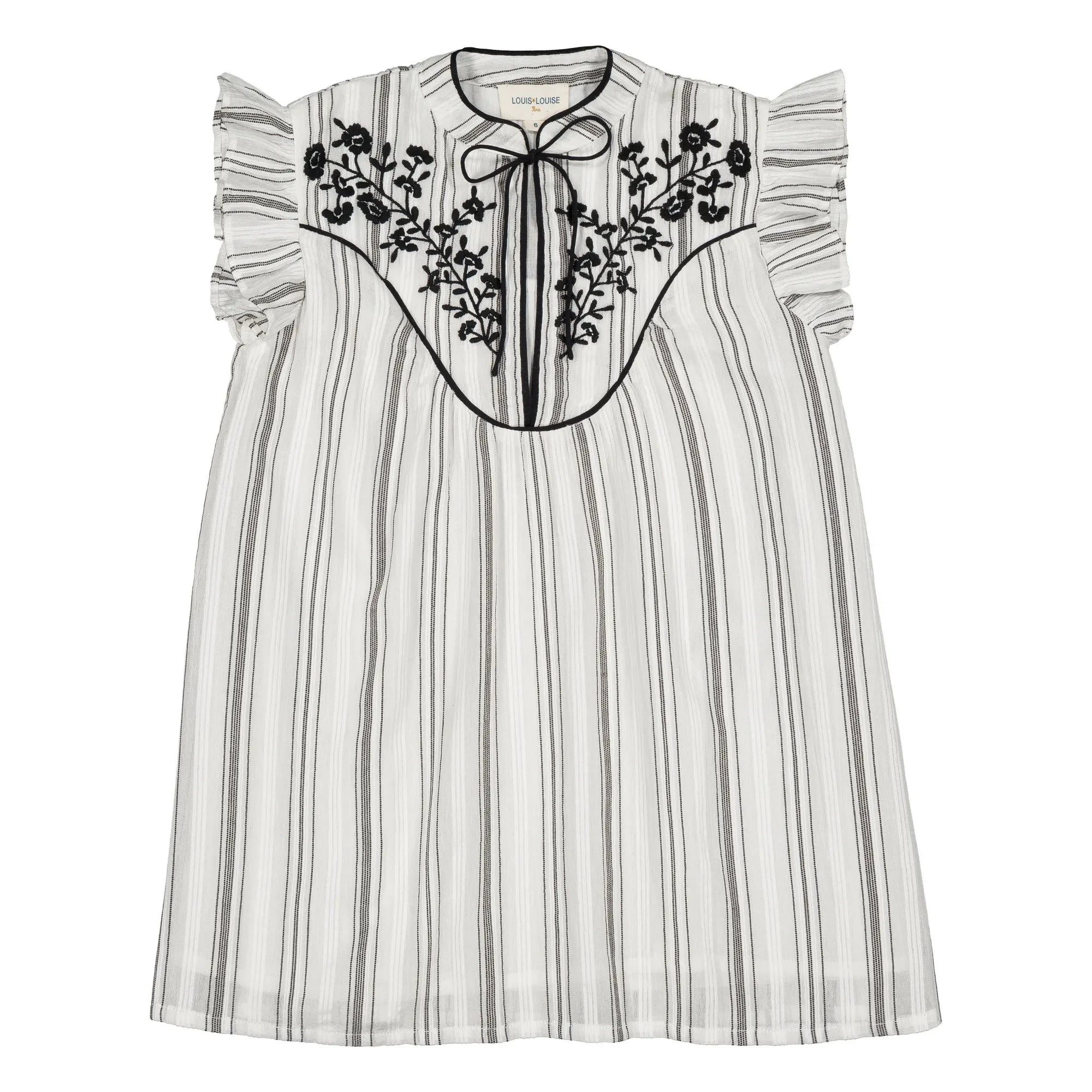 Louis Louise - Vestido Andrée Bouquets | Gris azulado