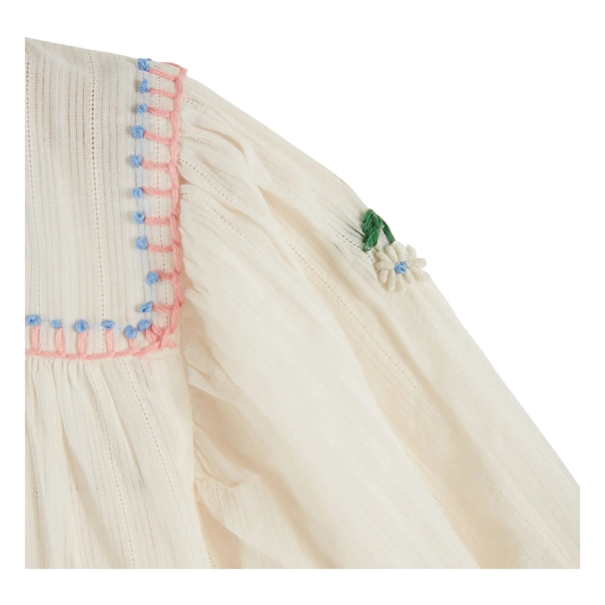 Emile et Ida - Blusa bordada | Crema