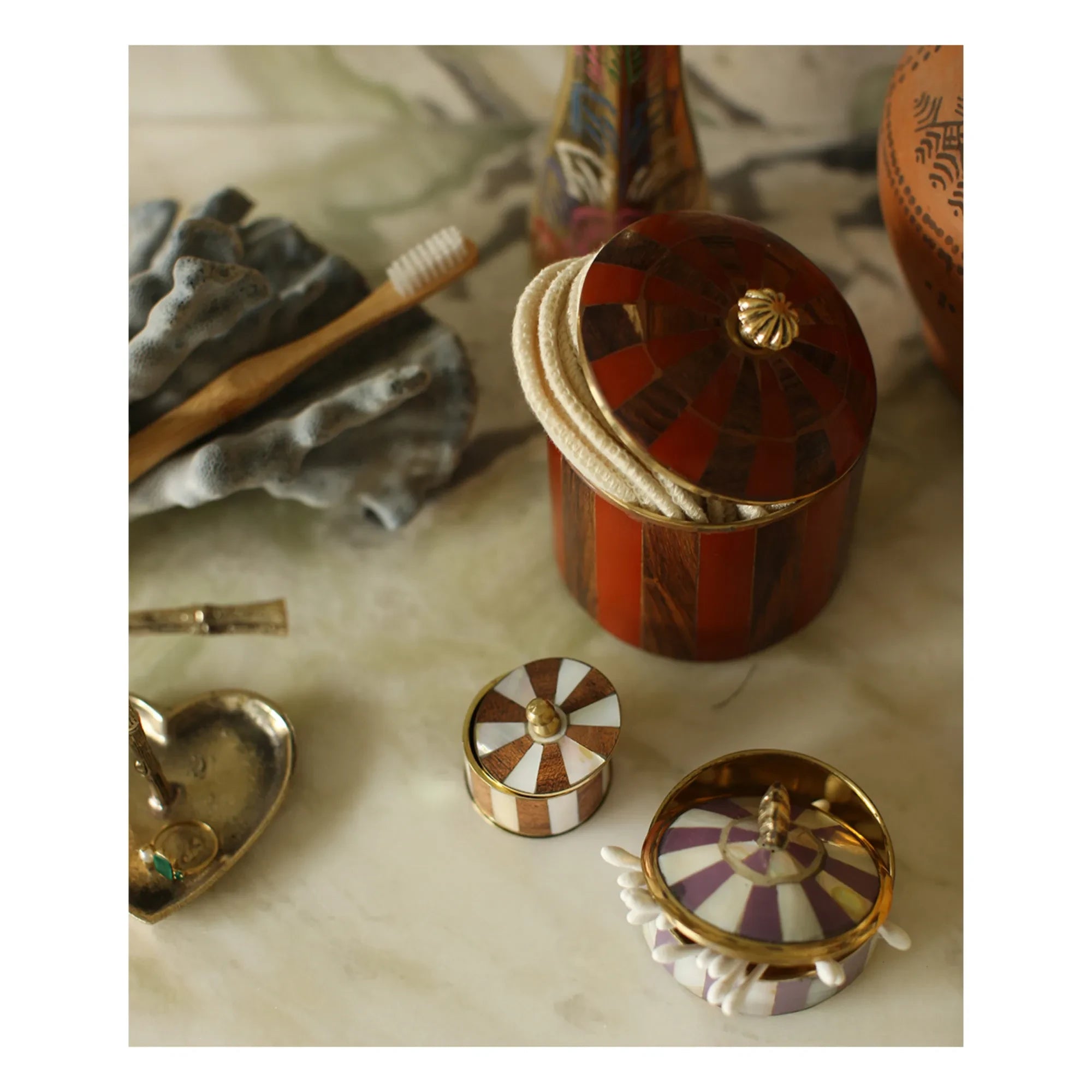 Doing Goods - Piper Circus box a rayas | Rojo