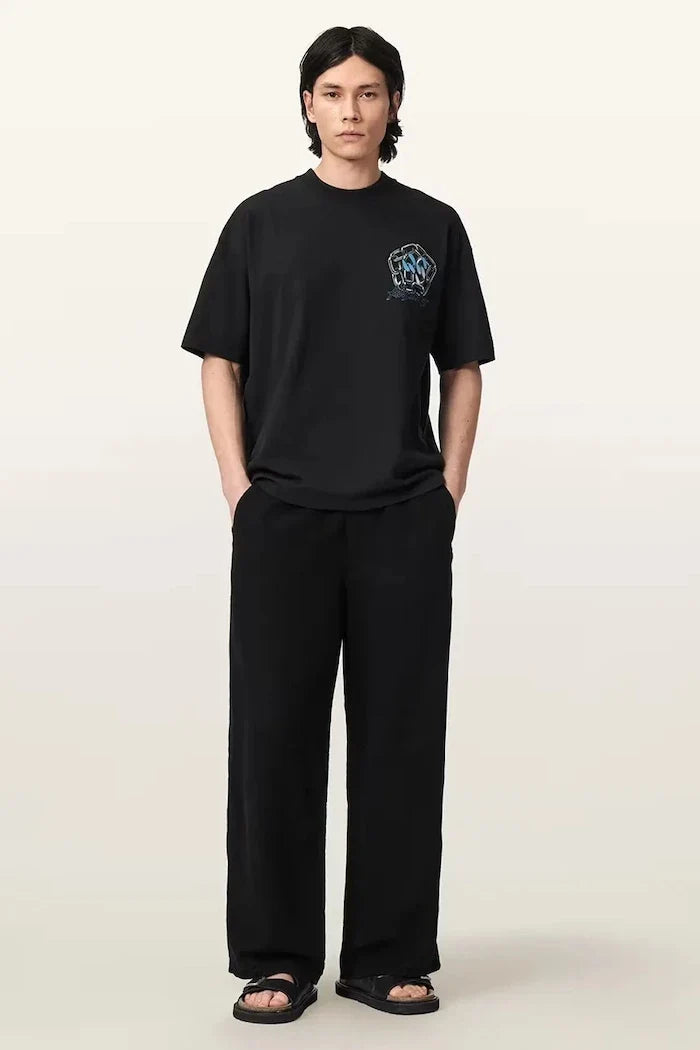 Camiseta básica de hombre AllSaints AFFIX con lino