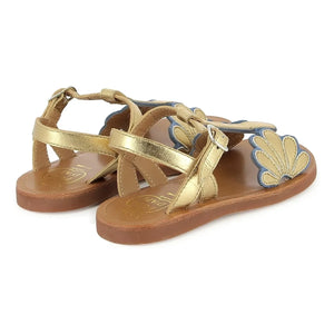Sandalias Pom d'Api - Plagette Bloom | Doradas