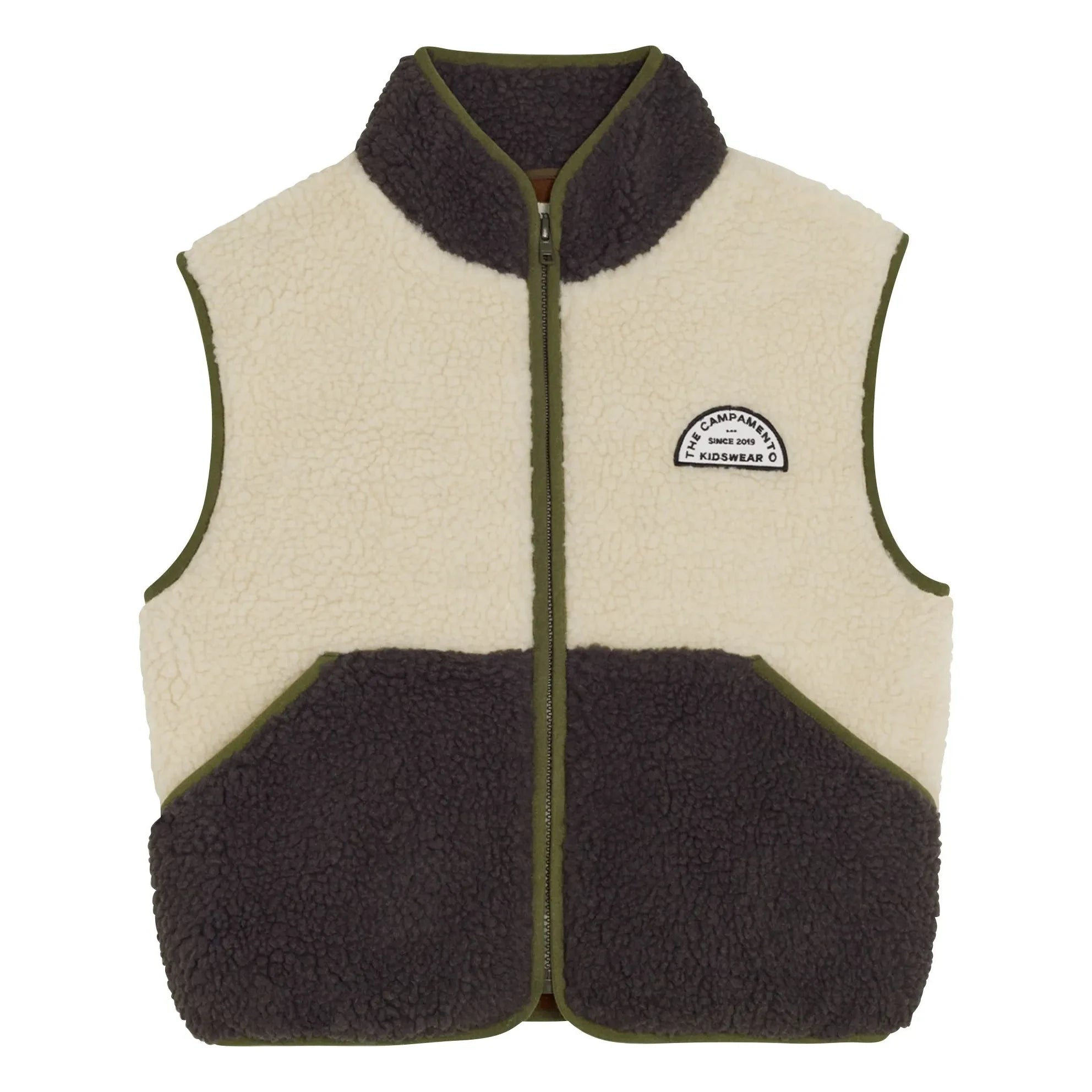The Campamento - Kolsuz Sherpa Ceket | Ekru