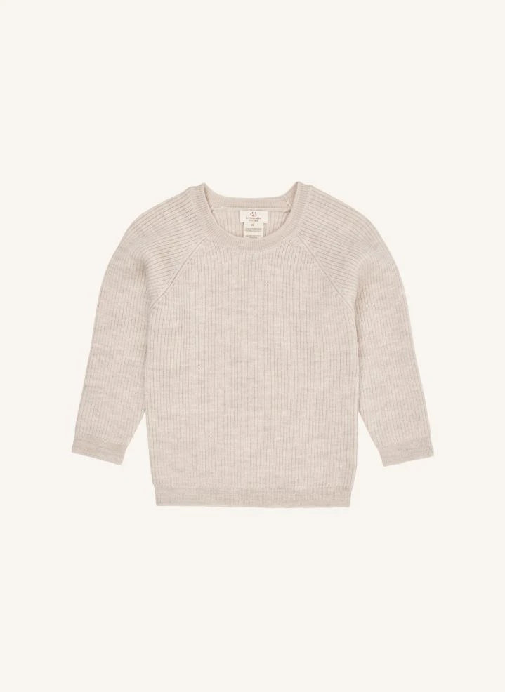 Copenhagen Colors - Krem Merinos Yünlü Fitilli Kazak