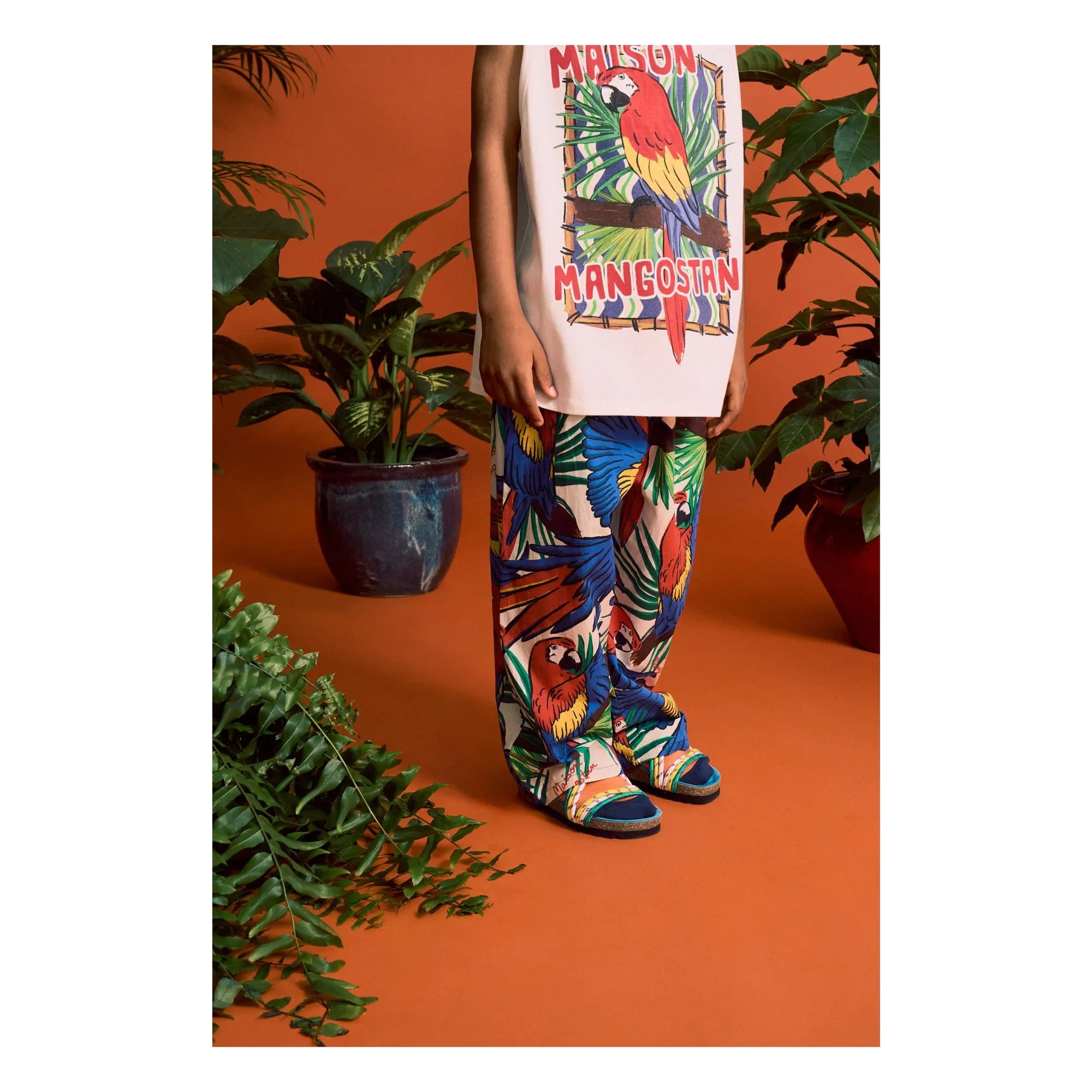 Maison Mangostan - Pantalones Parrot | Azul