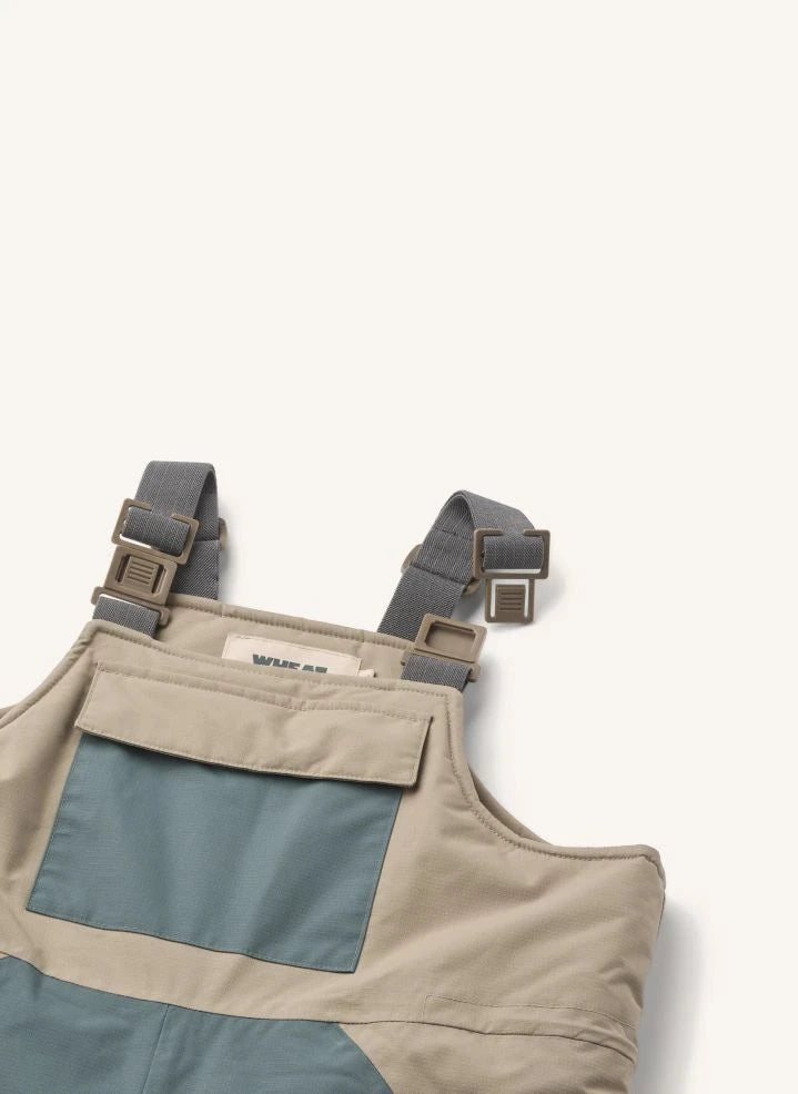 Wheat - Pantalón de esquí Loope fabricado con fibras recicladas | Gris azulado