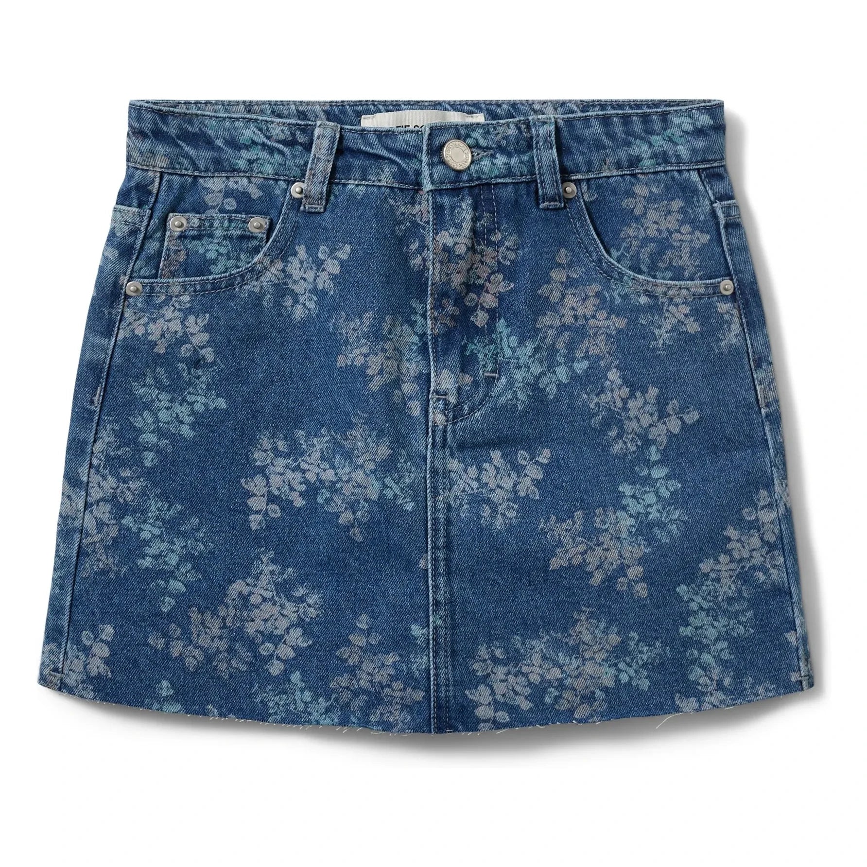 Sofie Schnoor - Minifalda vaquera floral Cally | Azul vaquero