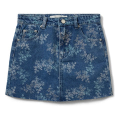 Sofie Schnoor - Minifalda vaquera floral Cally | Azul vaquero