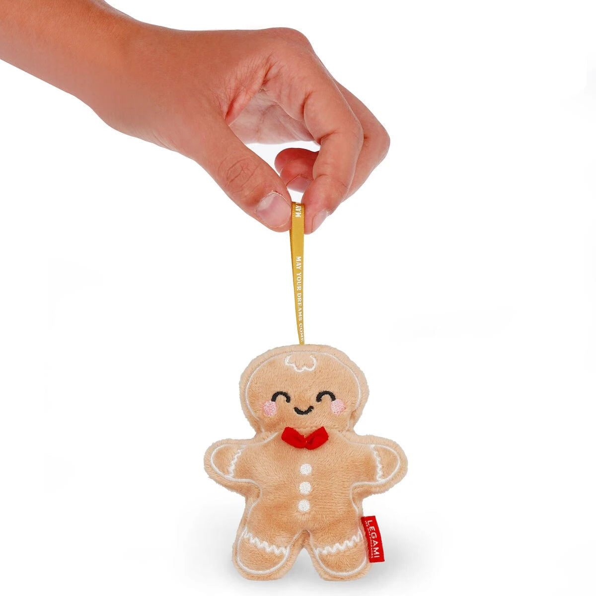 Legami - Juguete de Peluche Decoración Navideña - Pan de Jengibre - Oh-Oh-Ohrnaments