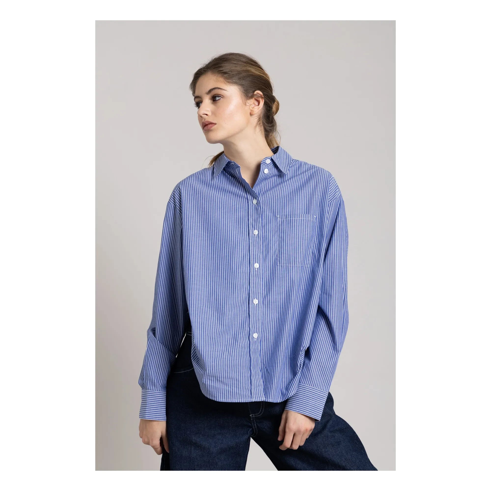 Smallable Mujer - Camisa Kanel Rayada | Azul