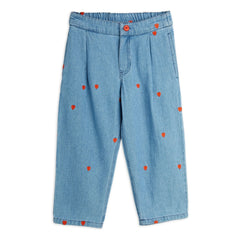 Mini Rodini - Jeans rectos mini corazones algodón orgánico | Denim