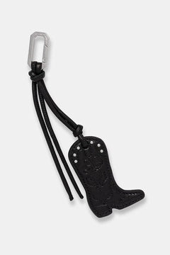 Llavero de cuero de vaquero AllSaints para mujer