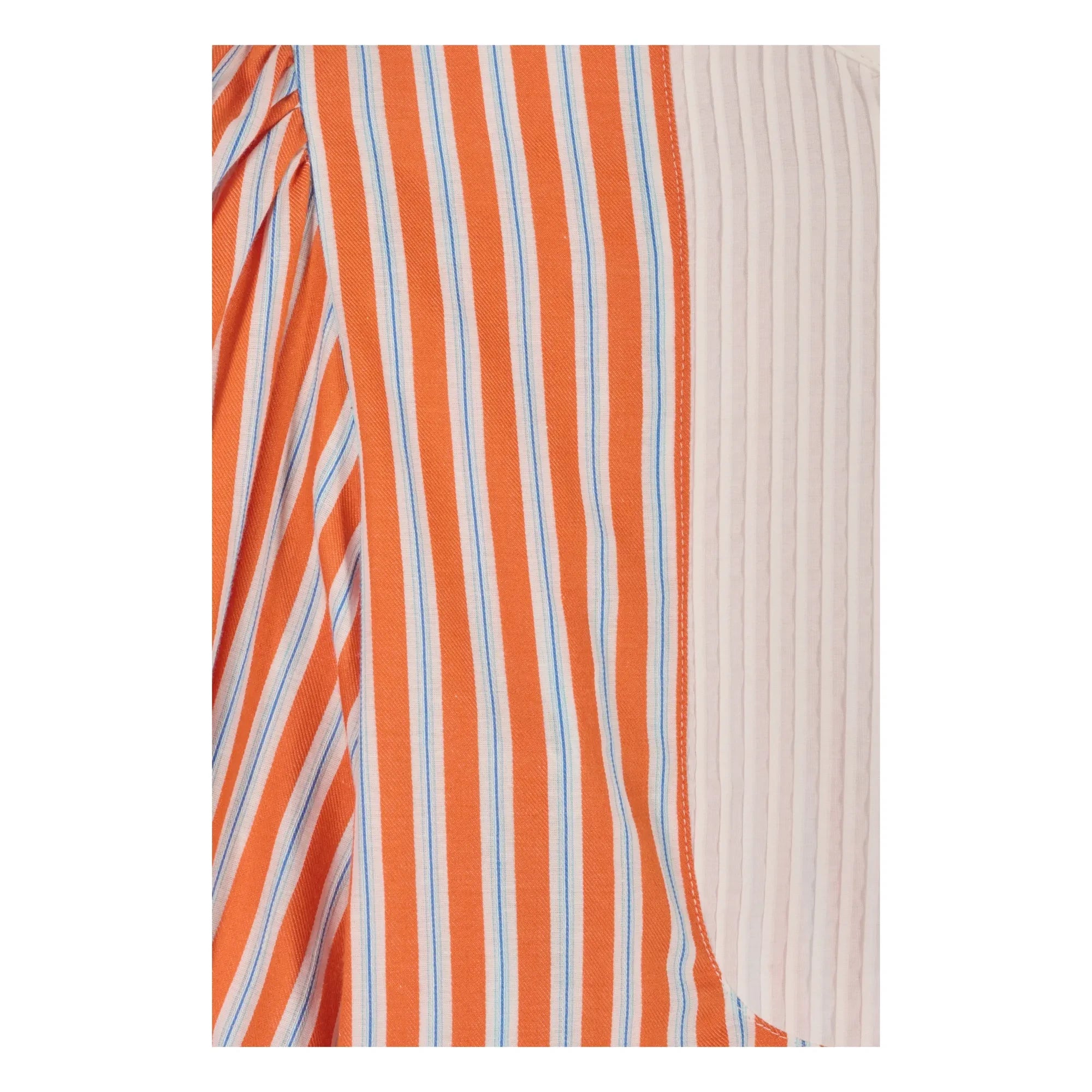 Maria de la Orden - Blusa de algodón a rayas Dimitra | Naranja