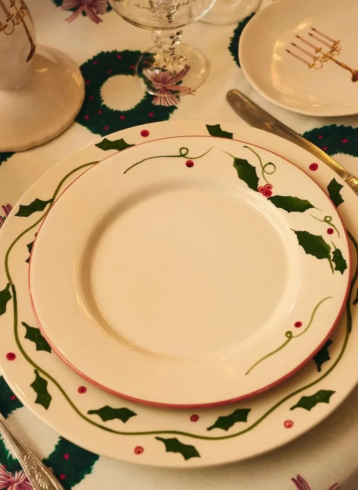 Anna + Nina - Holly Plate | Blanco