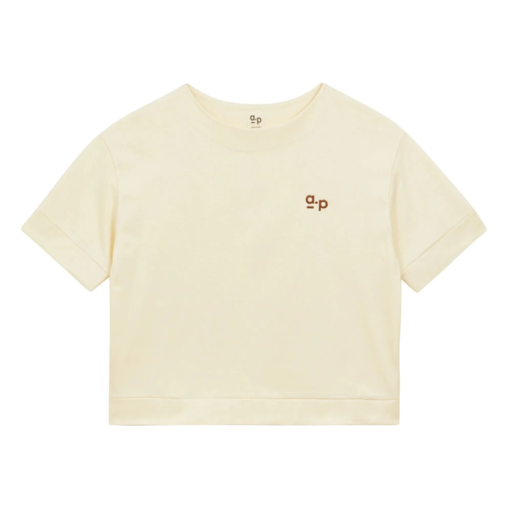 a.p - Camiseta de algodón orgánico | Crudo