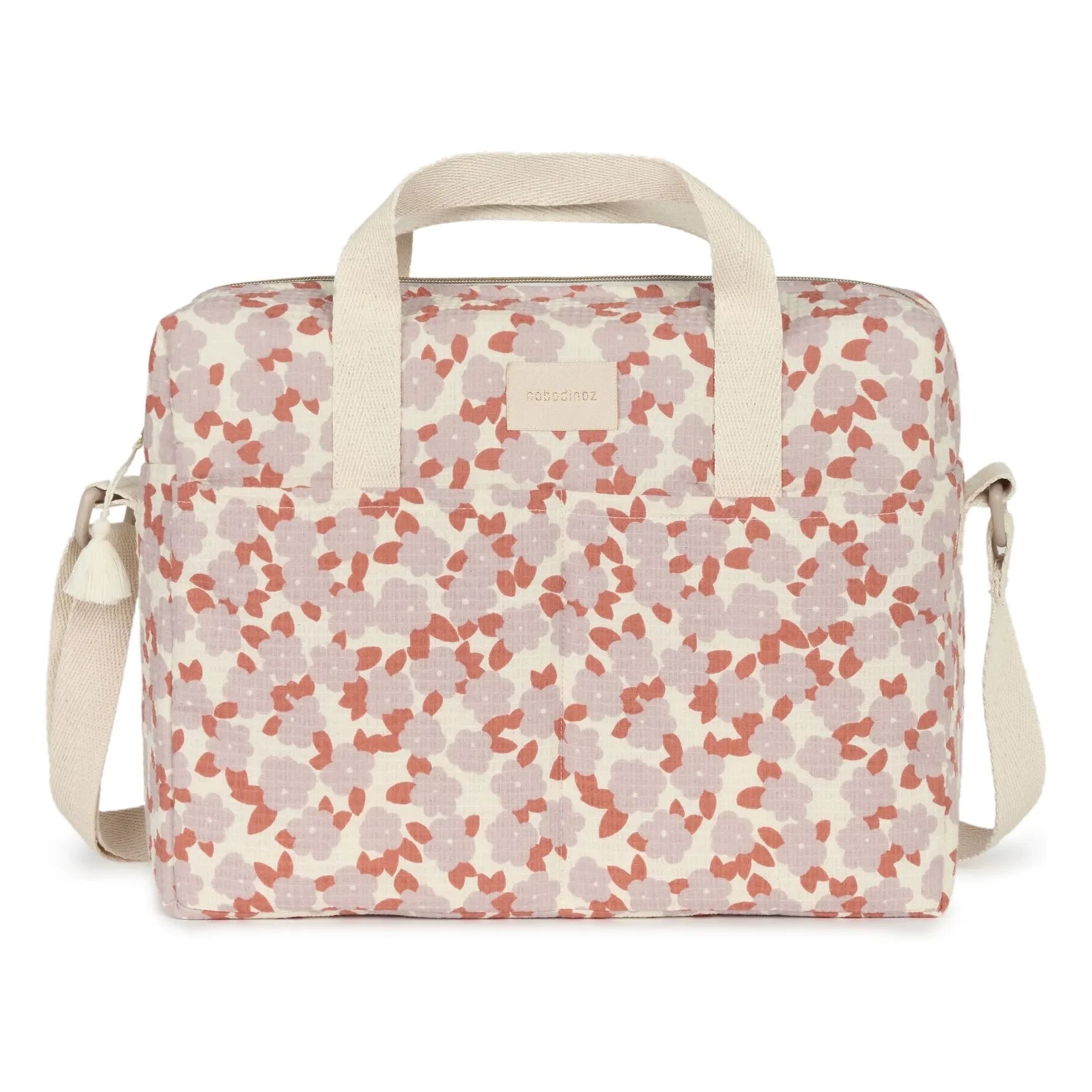 Nobodinoz - Bolso cambiador impermeable Gala Opera Mauve Sakura | Malva