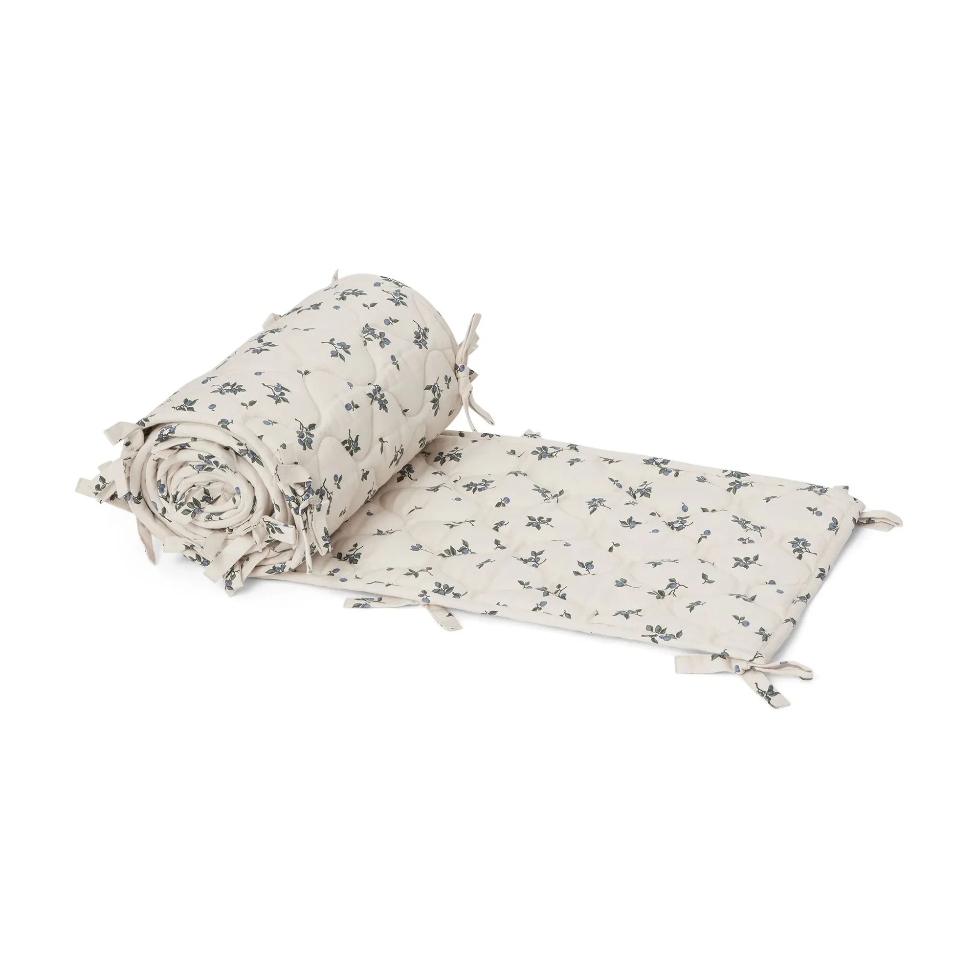 garbo&friends - Protector de cuna Blueberry | Blanco roto