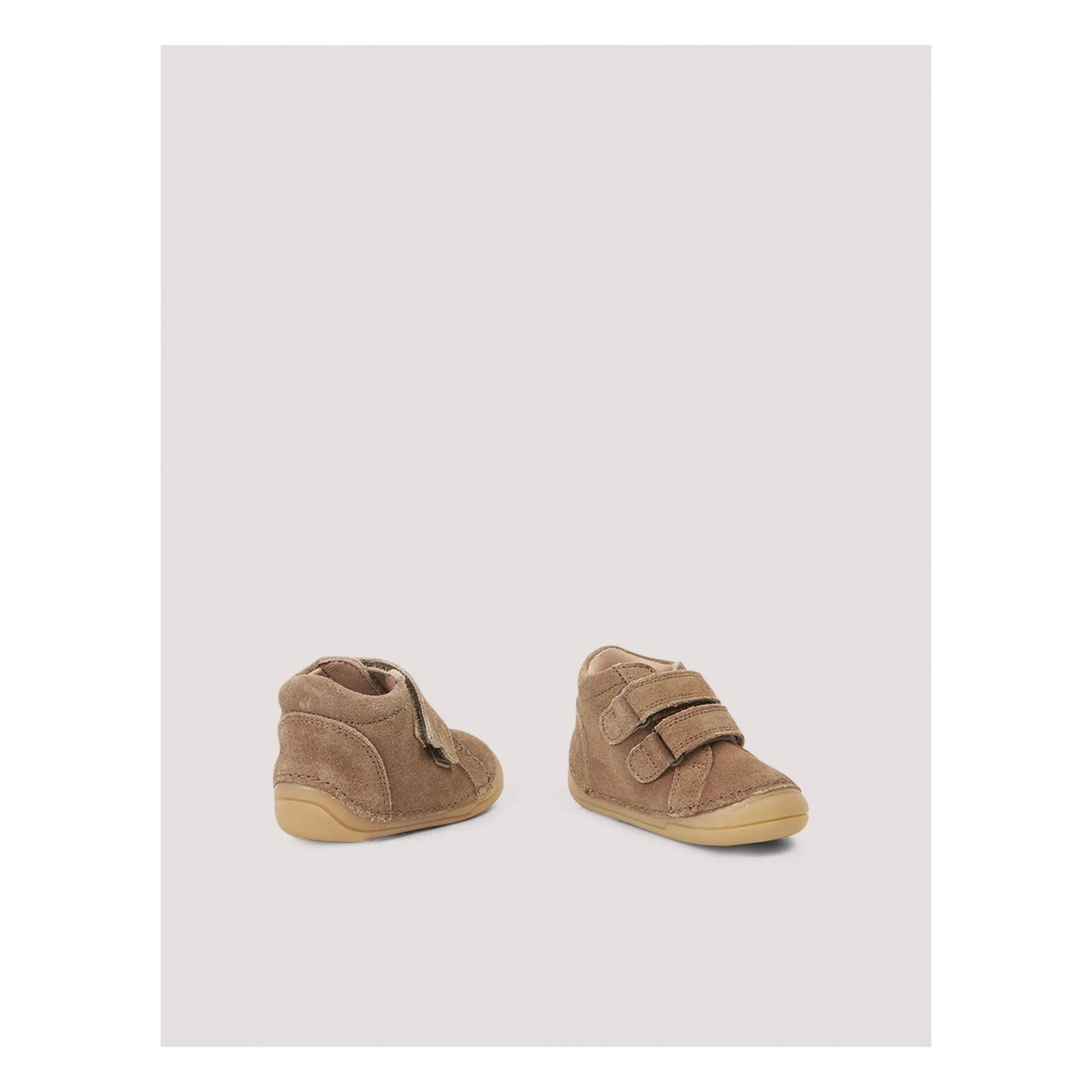 Petit Nord - Zapatilla de ante con cierre de velcro Mini Bot Patik | Marrón